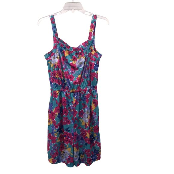 Vintage CW Classics Shorts Romper Womens Med Used Floral - Picture 2 of 16